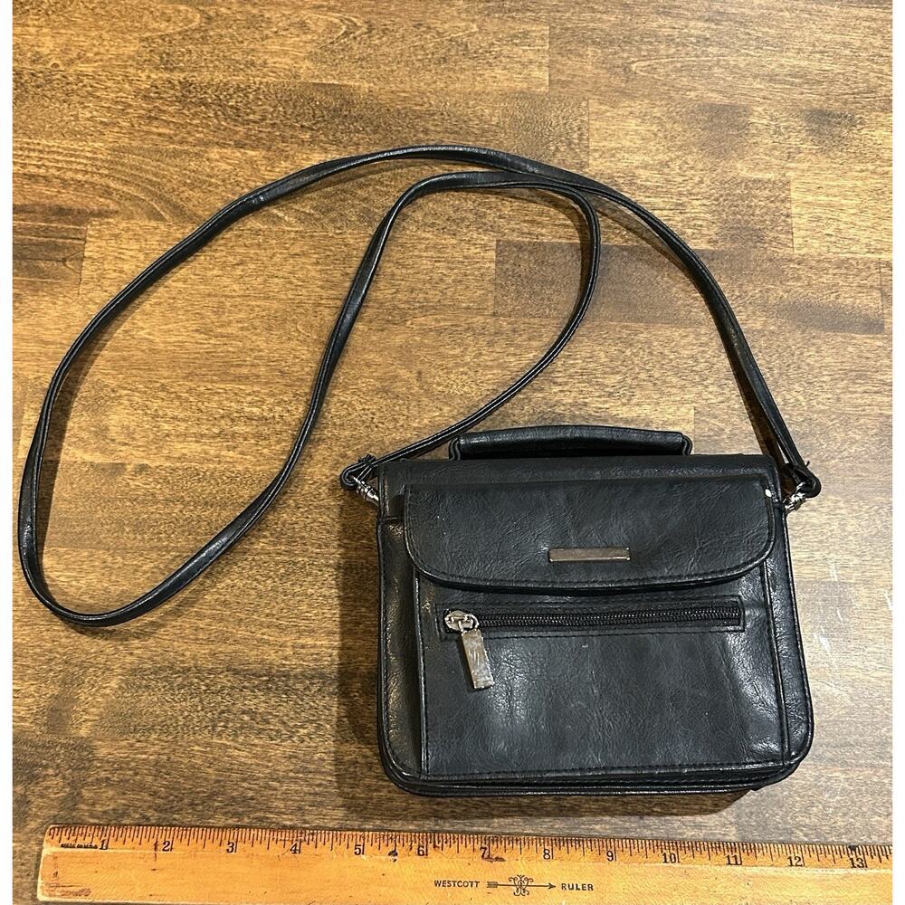 Vintage Woman’s Leather Black Small Purse